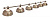 Светильник Crown Bronze 6 плафонов